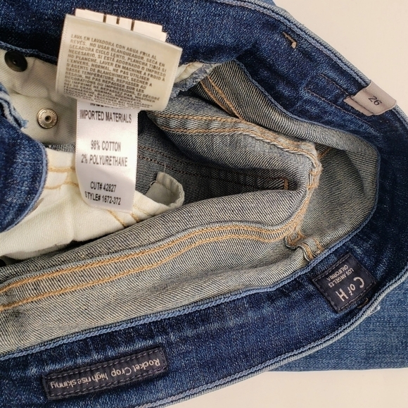 Anthropologie Citizens of Humanity CoH Rocket High Rise Jeans Raw Hem Ankle 26 - Picture 8 of 9